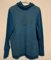 Under Armour Baseline Fleece Pullover Hooded Sweatshirt Men’s Size M Teal New