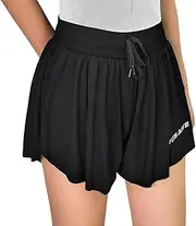 [WOSAWE] Women's Casual Sports Gel Padded Shorts Skirt 2 in 1