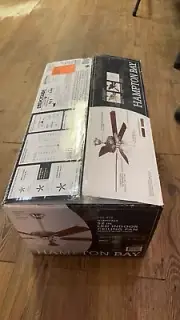 Glendale 52 in. LED Indoor Brushed Nickel Ceiling Fan Canopy PARTS ONLY