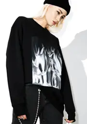 [We Are Mortals] Liquid Silver Sweatshirt