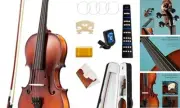 Violin Fiddle Full Set: 4/4 Matt Violin Kit for Beginners, Acoustic Violin