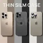 For iPhone 16 Pro Max 15 14 13 16E Case Thin Matte Slim Shockproof Clear Cover