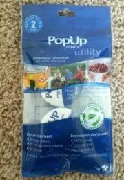 POPUP WIPES - COMPRESSED COTTON CLOTH CAMPING TOWELS - 2 PCS TRAVEL