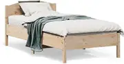 Bedroom Furniture Bed Frame Without Mattress 90x190 cm Solid Wood Pine