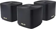 Zenwifi XD4 Plus 3 pk Black AX1800 Whole-Home Dual-Band Mesh WiFi 6 System 3 Pack Life-time Free Network Security, Parental Controls, MU-MIMO Support, Traditional QoS
