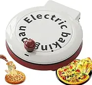 Electric Pizza Maker,1000w Indoor Portable Electric Baking Pan,4 in 1 Indoor Portable Pizza Oven, Double Sided Heating, Pancake and Omelette Maker, 8 Inch / 23cm, for Fried/Baked/Baked/Sautéed