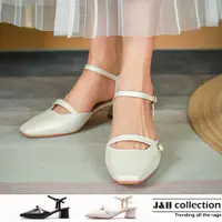 在飛比找ETMall東森購物網優惠-【J&H collection】經典百搭皮帶裝飾腳環絆帶涼鞋