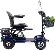4 Mobility Scooter, Compact Power Chairs Lightweight Mobility Electric Power Scooter with Charger and Basket, Electric Mobility Scooter Wheelchairs for Adults
