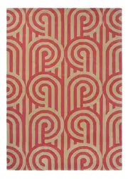 Florence Broadhurst Turnabouts Claret 039200 Rug
