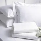 Garnier-Thiebaut Nice Sateen White Queen Sheet Set 300 Thread Count (1 Flat...