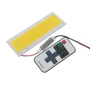 High Power DC12-14V 15W LED Beads COB Chip Light DIY 140x50mm Dimmable Flashing Strip with RF Remote 33 WHITE