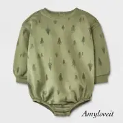 Grayson Collective Baby Bubble Long Sleeve Romper Newborn NWT