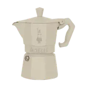 Bialetti Moka Exclusive Cream 3 Cup - Stove Top 3 Cup