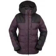 Brand New Womens 2024 Volcom Puffelup Jacket Blackberry Size Small