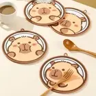 4PCS/SET Heat Resistant Bear Coaster Anti Slip Tea Cup Holder Kitchen