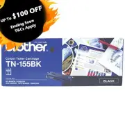 Brother Genuine TN155BK BLACK High Yield Toner HL-4040CN DCP-9040CN MFC-9840CDW