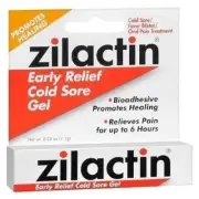 ZILACTIN COLD SORE GEL .25 OZ canker sores mouth sores X 3