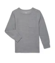 Wonder Nation Boy's Gray Sleeve Pocket TShirt Size XXL (18) NEW