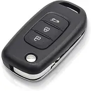 TPHJRM 3 Buttons Remote Car Key Case Cover,for Renault Dacia Logan 2 Logan II Kadjar Koleos 2017 2018 2019 2020
