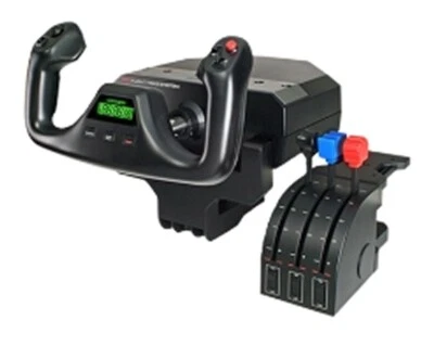 Logitech G Flight Simulator Yoke w. Throttle Quadran Precision Bearings