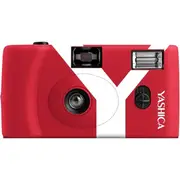 Yashica MF-1 Snapshot Reusable 35mm Film Camera Set (Red)