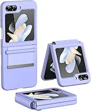 [ILING] Case for Samsung Galaxy Z Flip 6 5G (Z Flip6 5G), Lightweight Silky Matte Touch Finish Shockproof Cover, Slim Smooth Hard PC Anti-Scratch Protective Phone Case (Purple)