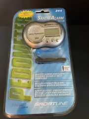 NEW Sportsline 344 Safety Alarm Pedometer Proline Series Step Counter