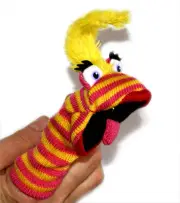 NEW PLUSH SOFT TOY Puppet Company 7104 Lipstick Character Finger Puppet 10cm