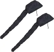 Beavorty 2pcs Dry Hair Cap Portable Deep Conditioning Hats Delicate Hats Soft Bonnet Hood Barbershop Hats Hats Conditioning Cap Hair Caps Durable Hats Has Keep Warm Hair Dryer Black