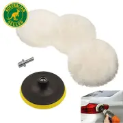 5Pcs Wool Buffing Polishing Pad Set, 6In Polishing Buffing Wheel, Wool Cutting P