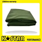Army Canvas Tarp Tarpaulin 3Mx4M Water Sun Proof Washable Boat Car Cover Camping