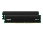 Crucial Pro 32GB (2x16GB) DDR4 UDIMM 3200MHz CL22 Black Heat Spreader Support In