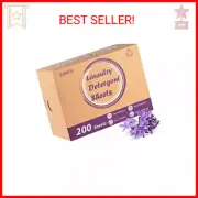 Laundry Detergent Sheets, 200 Loads Lavender Laundry Soap Strips - No Plastic Ju