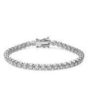 Bloomingdale's Fine Collection Certified Colorless Diamond Tennis Bracelet in 14K White Gold 5.0 ct. t. w.