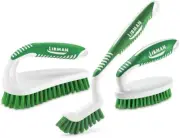 Scrub Brush Kit – Three Different Durable Brushes Grout, Tile, Bathroom, Kitche