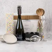 Ultimate Celebration Gift Hamper - Aussie Gifting ideas for Birthdays, Christmas, Mothers Day, Anniversaries - Includes premium wines, elegant serveware, and charming home accessories (Popular Sparkling Wine)