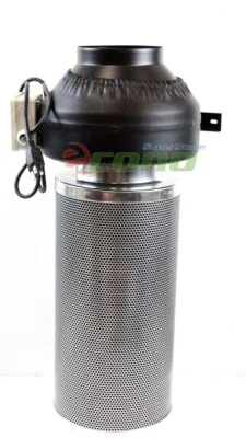 6" Inch Inline Fan & Air Carbon Filter Scrubber Virgin Charcoal Odor Filters