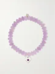 [Sydney Evan] Sydney Evan - 14-karat Gold, Amethyst And Enamel Bracelet - One size One size Gold