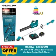 Makita XT287SM1 18V LXT Li-Ion 13 in. String Trimmer/Blower Combo Kit (4 Ah)