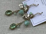 Melrose and Market Women Earrings Genuine Stone Drop Down Ear Jewelry New