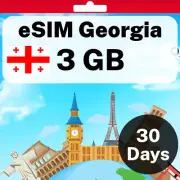 eSIM Georgia - 3 GB - 30 Days - Travel eSIM | QR code activation