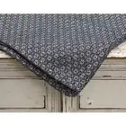 New Primitive Colonial NAVY BLUE COVERLET SQUARE Woven Tablecloth 34"