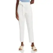 AQUA LINEN HIGH RISE STRAIGHT LEG PANTS SIZE Small NWT