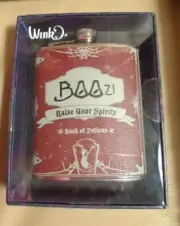 Wink Drinking Flask BOOZ Raise Your Spirits Halloween Fall NIP