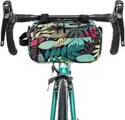 Axiniu Bike Handlebar Bag,Multi-functional Waterproof Resistant Mountain Bike Crossbar Front Bag Road Bike Bag Waist Shoulder Bag Bicycle Bag with 2 Shoulder Straps