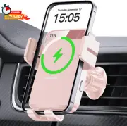 MOKPR Wireless Car Charger, Auto-Clamping Car Mount 15W/10W/7.5W Fast Charging A
