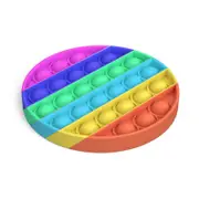 Fidget Push Pop It Bubble Circle Rainbow - Fidget Toys Australia