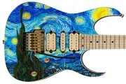 Guitar Skin Axe Wrap Re-skin Bass Vinyl Decal Van Gogh Starry Night 659