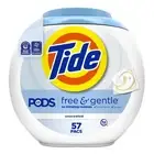 Tide PODS Free & Gentle Laundry Detergent Soap 57 Count