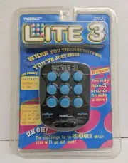 Tiger Lite 3 Handheld Electronic Travel Game Model 7-575 Sealed READ